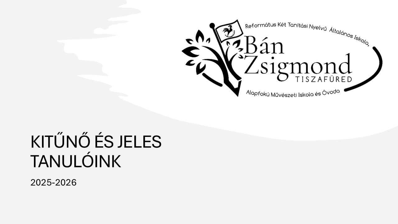 Kitűnő és jeles tanulóink